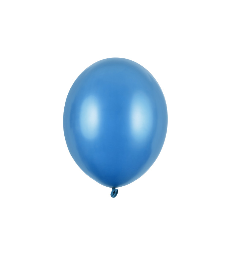 Metalické balóny - modrá 100ks
