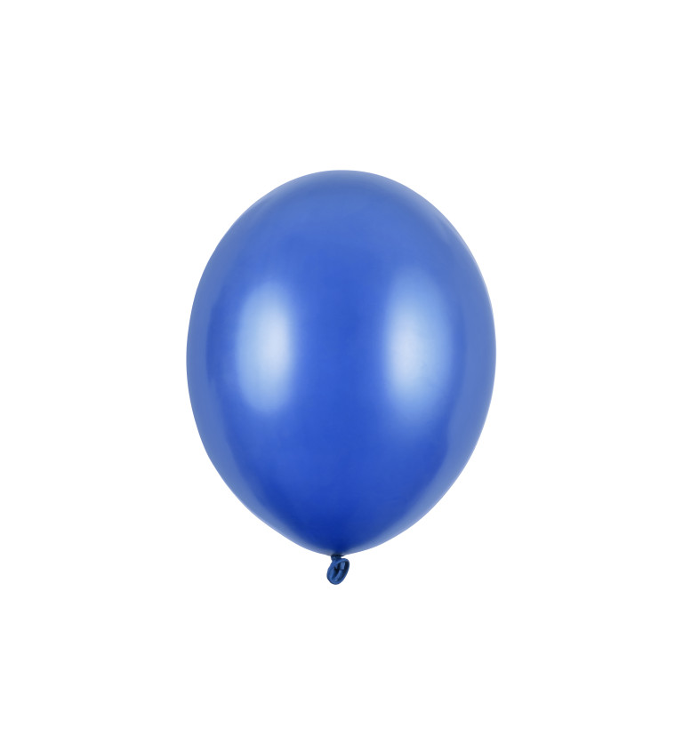 Metalické balóny - modrá 100 ks