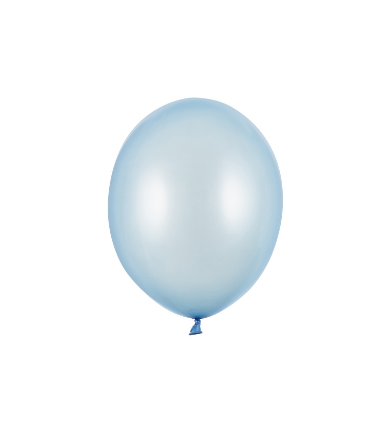 Metalické balóny - svetlomodré 100 ks