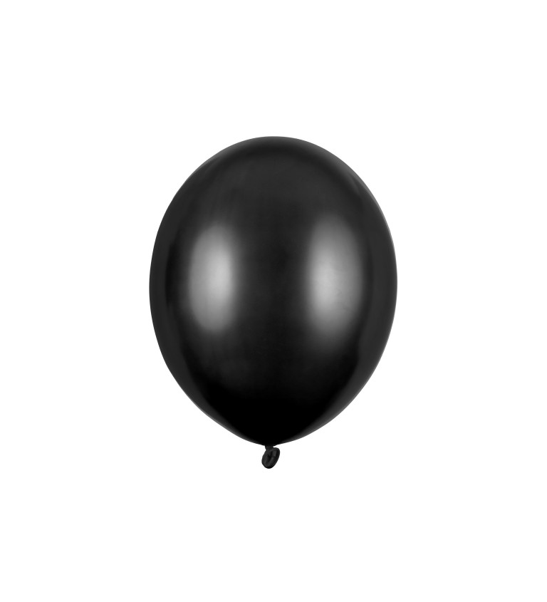 Metalický balónik - čierny (100ks)