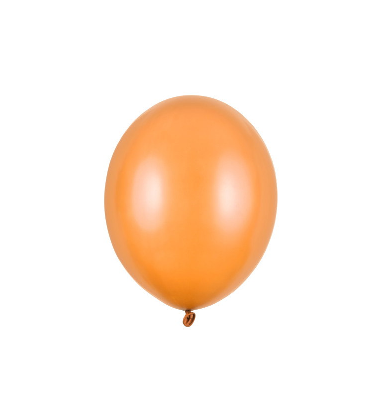 Metalický balónik - oranžový 100ks