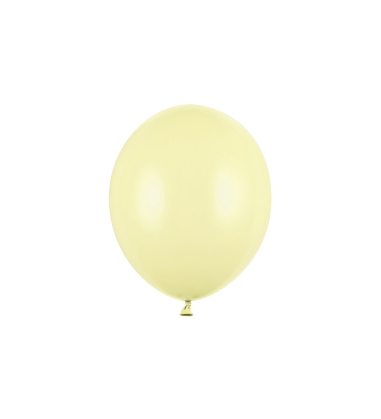 Latexové balóny - Žlté, pastelové
