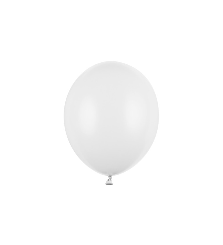 Latexové balóny - Pastelovo biela