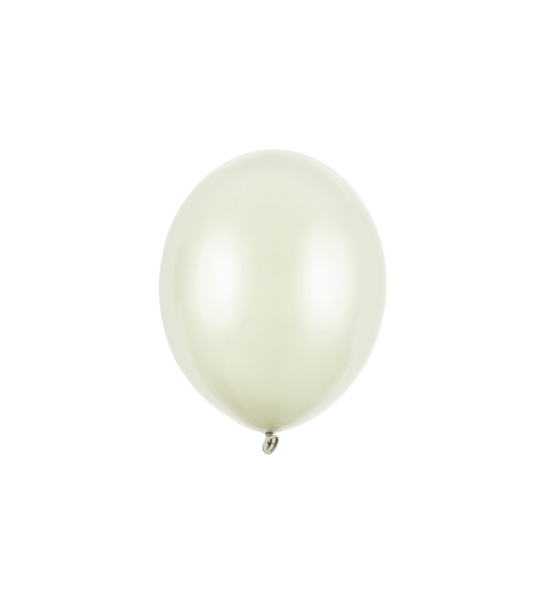 Latexové balóny - Metalická kremová