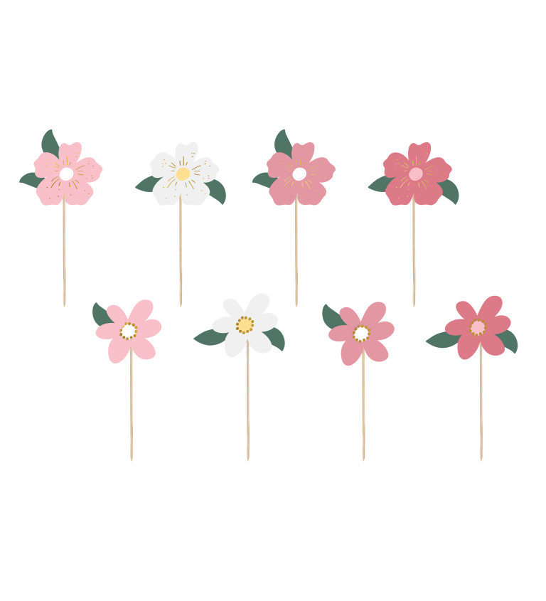 Dekoráčné špáradlá - Kvetinky
