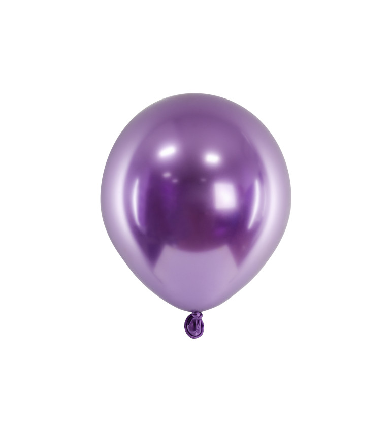 Chromovaný balón - Fialový