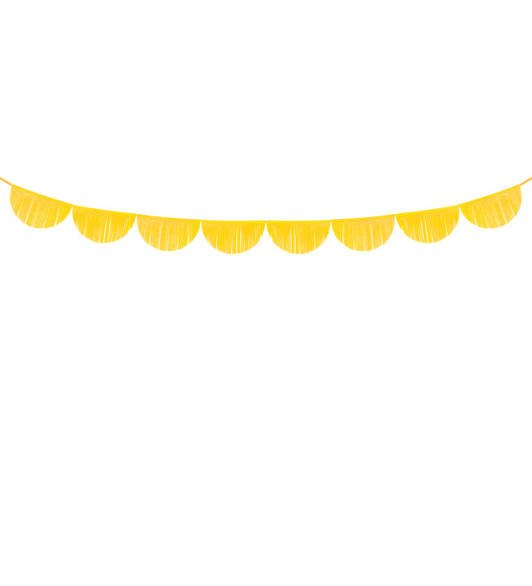 Girlanda - polmesiačiky žlté menšie