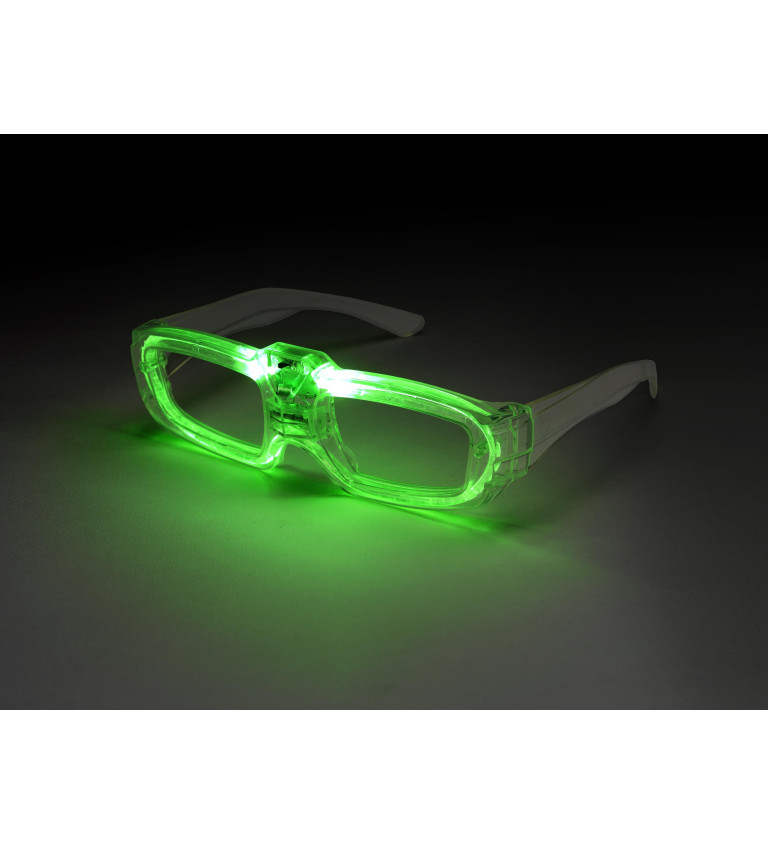 Light-up okuliare, zelené