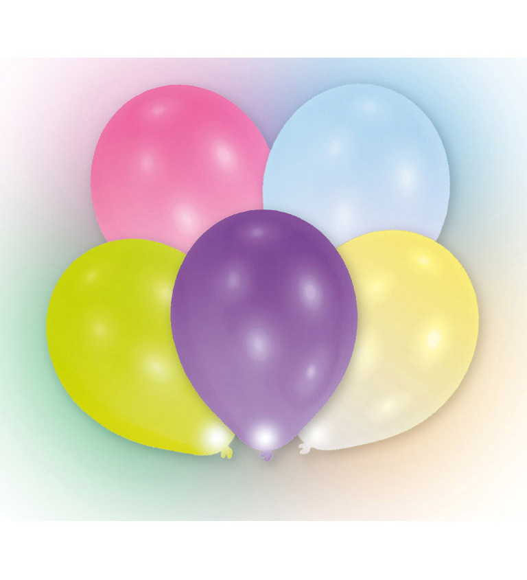 Latexové balóny - Svietiace, farebné