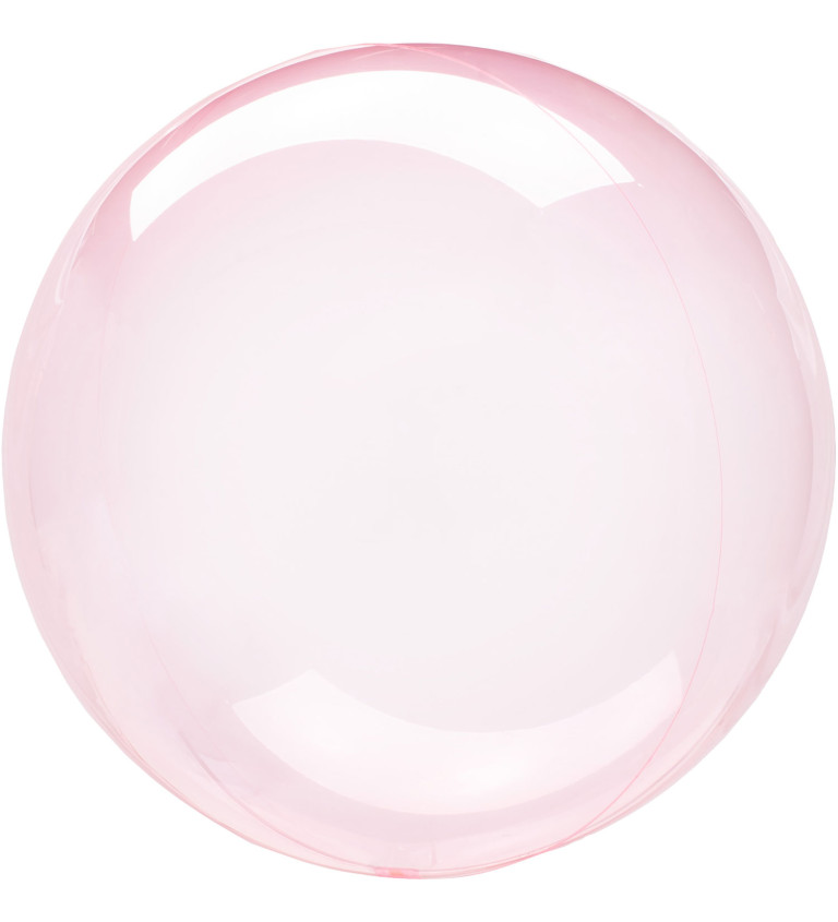 Priehľadný balónik - ružový
