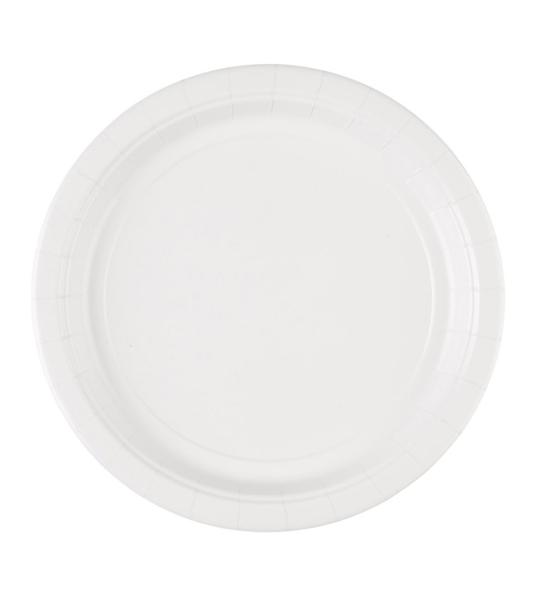 Papierové taniere, biele 20ks