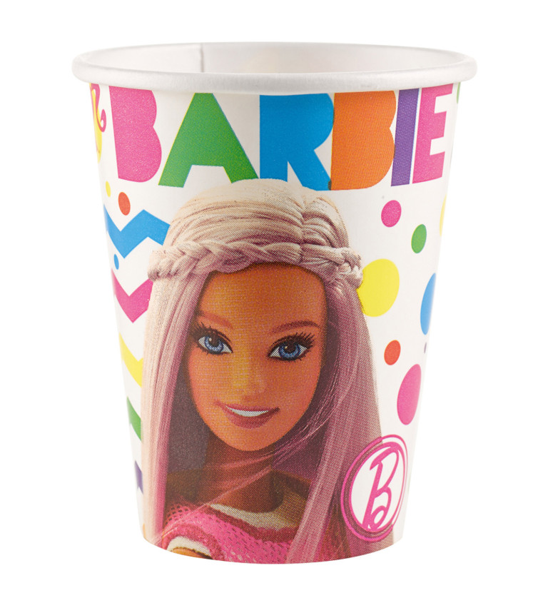 Papierové kelímky Barbie