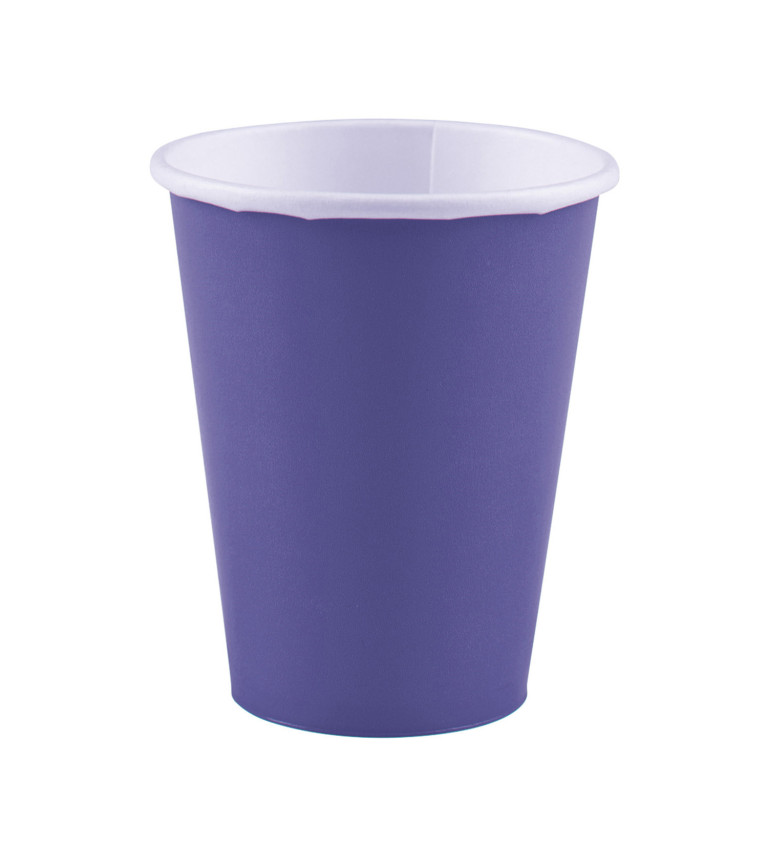 Jednofarebný pohár fialový
