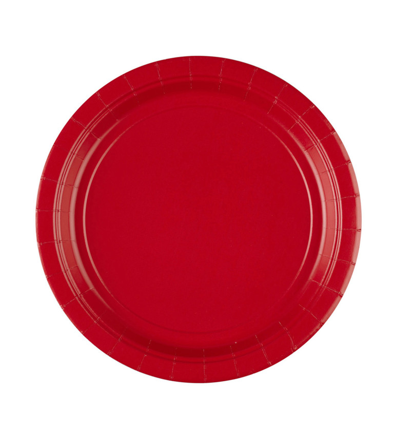 Papierové taniere červené