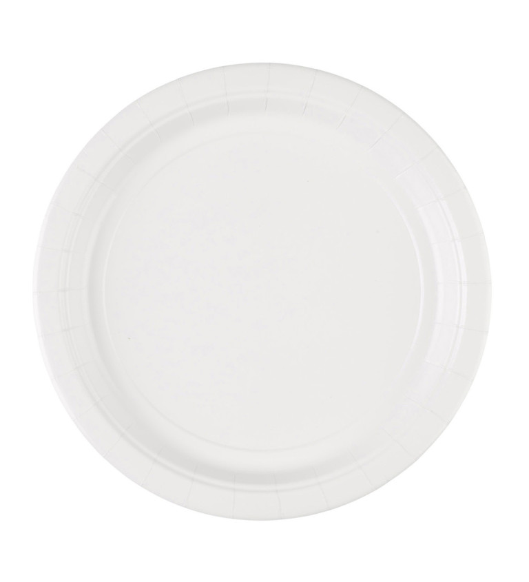 Papierové taniere biele