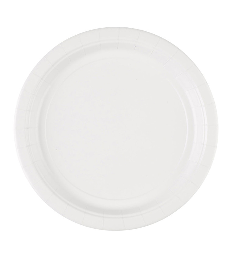 EKO papierové taniere biele