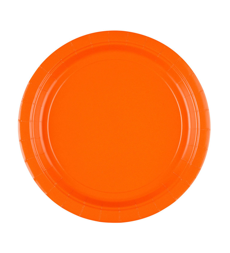 Papierové taniere orandžové
