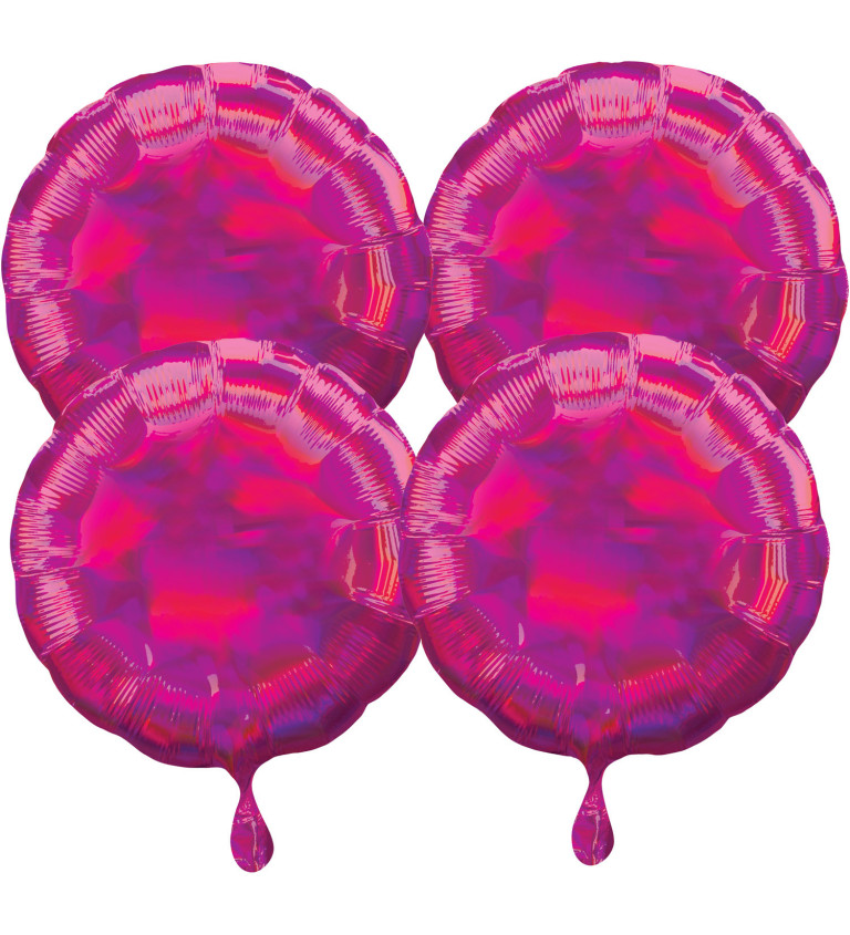 Sada dúhovo fialových balónov