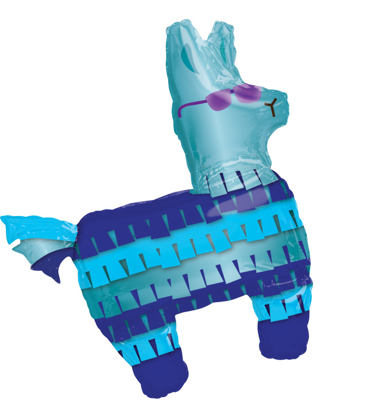 Fóliový balónik - Modrá lama
