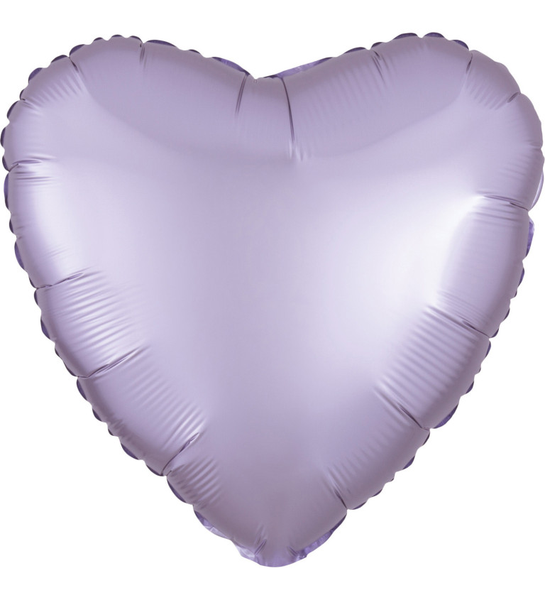 Fóliový balónik Srdce, fialový satén