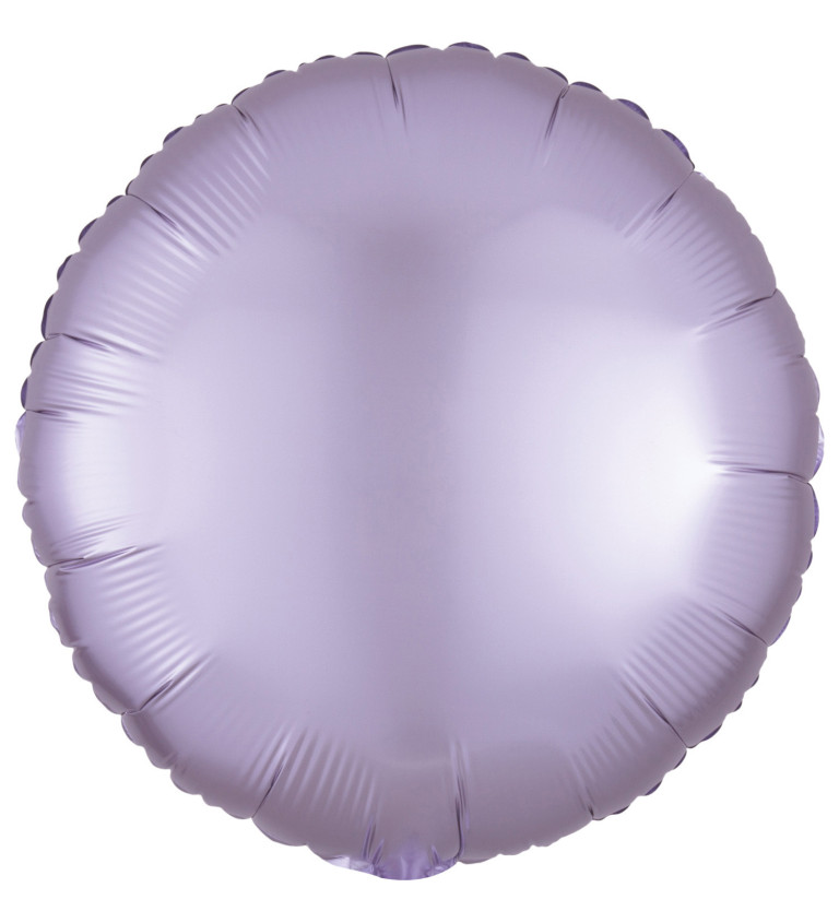 Okrúhly fóliový balónik Satén, fialový