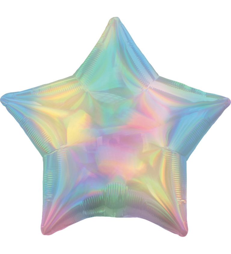 Fóliový balónik Hviezda, holografická