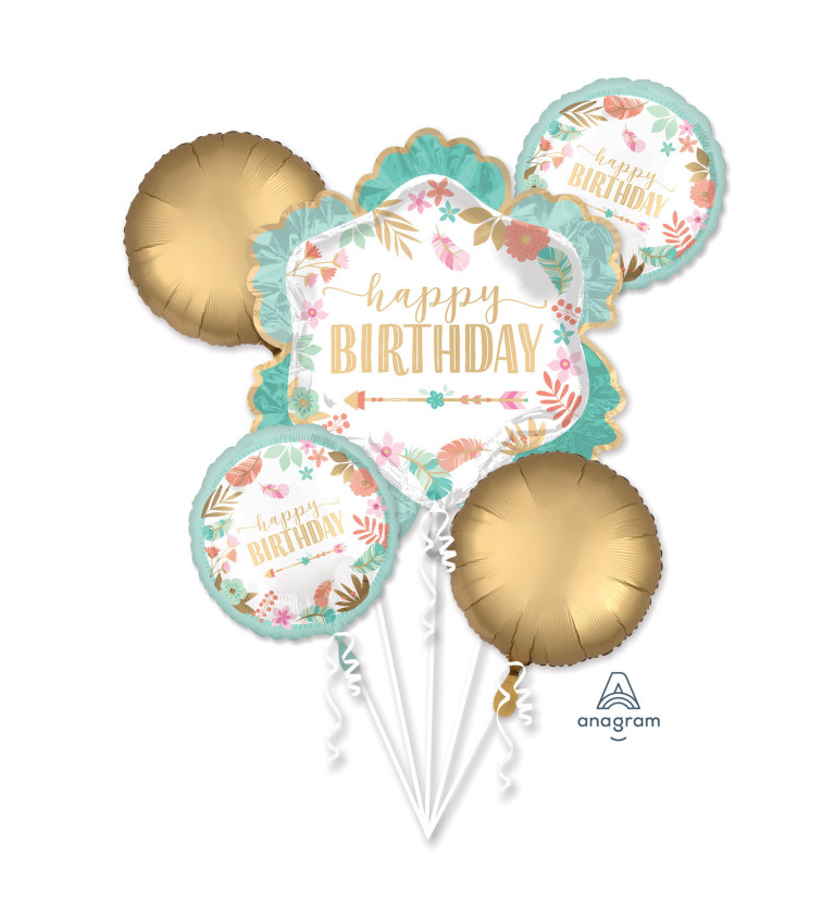 Sada balónikov Happy Birthday