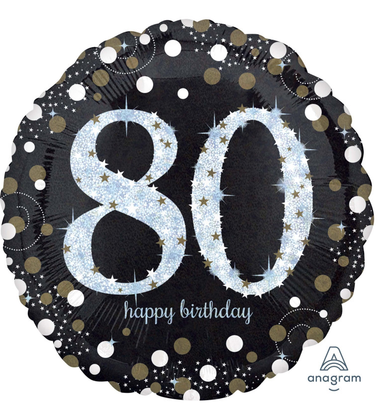 Fóliový balónik 80. narodeniny