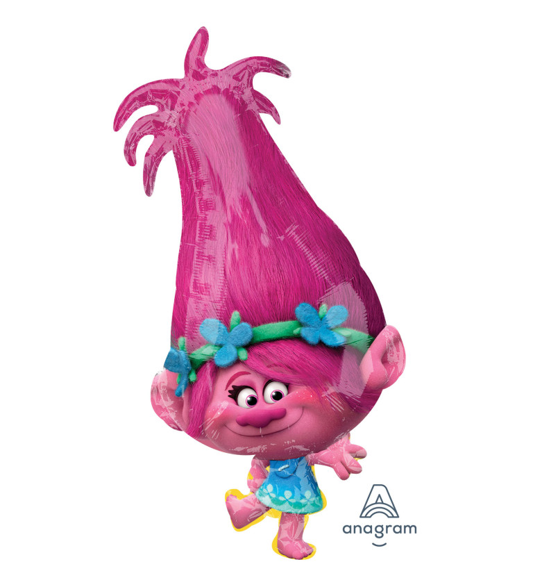 Fóliový balónik Trollovia Poppy