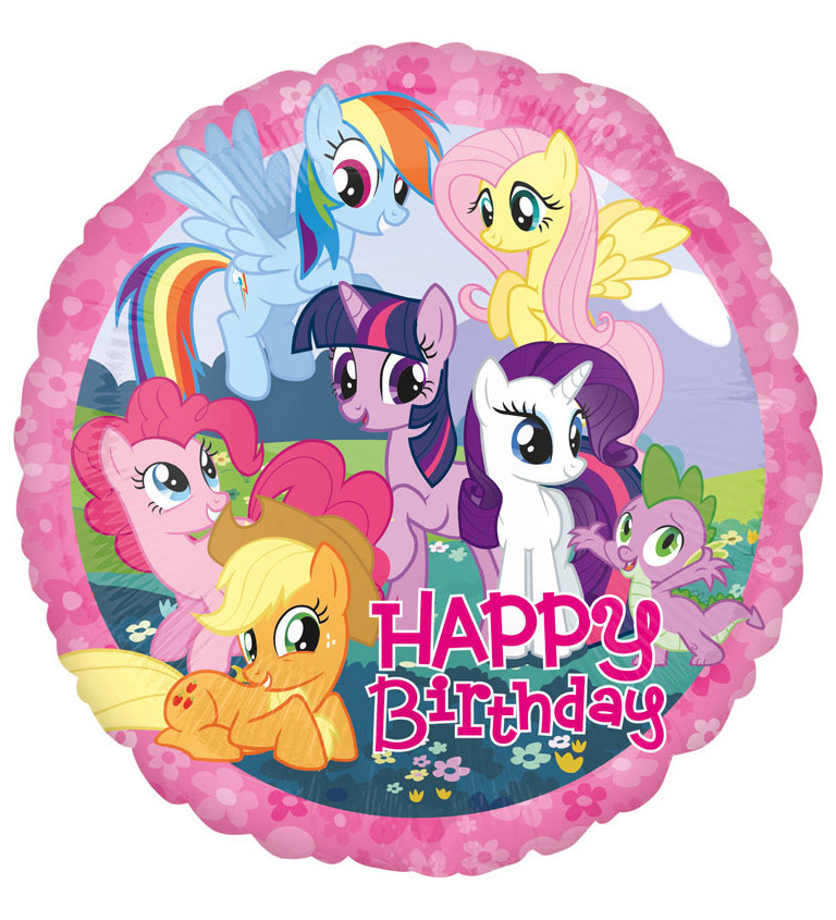 Fóliový balónik Happy Birthday, My Little Pony