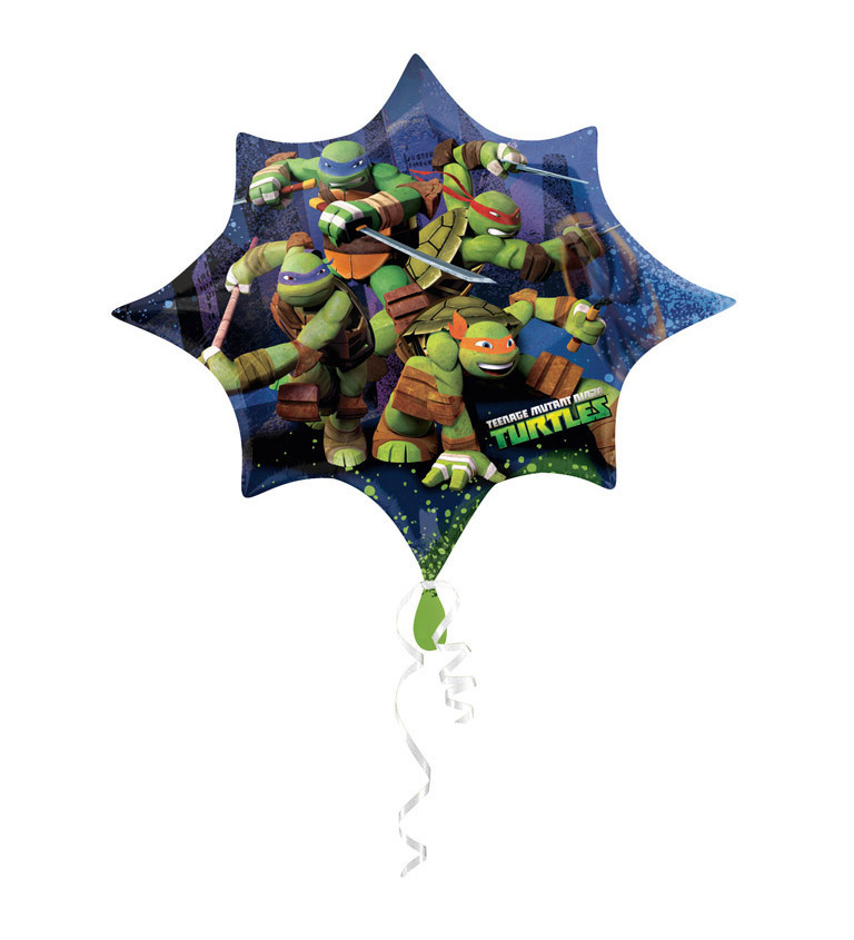 Fóliový jumbo balónik Ninja korytnačky