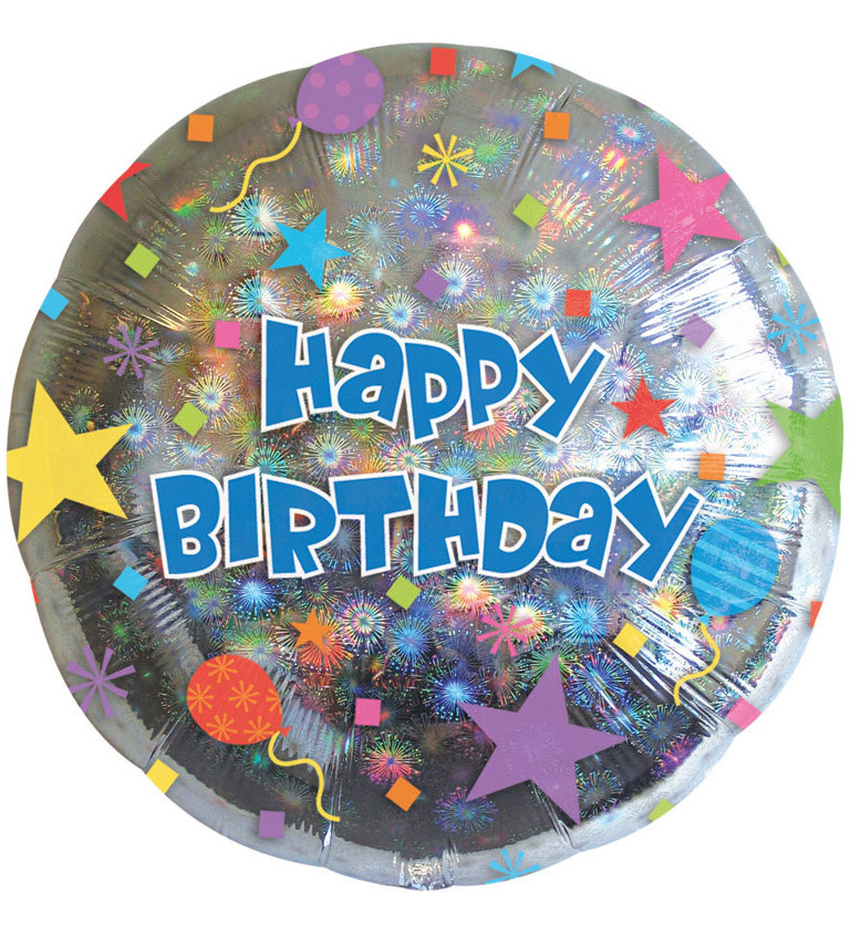 Narodeninoivý balón "Happy Birthday"