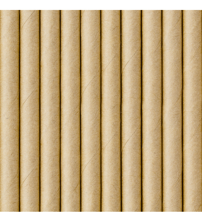 Papierové slamky, hnedé