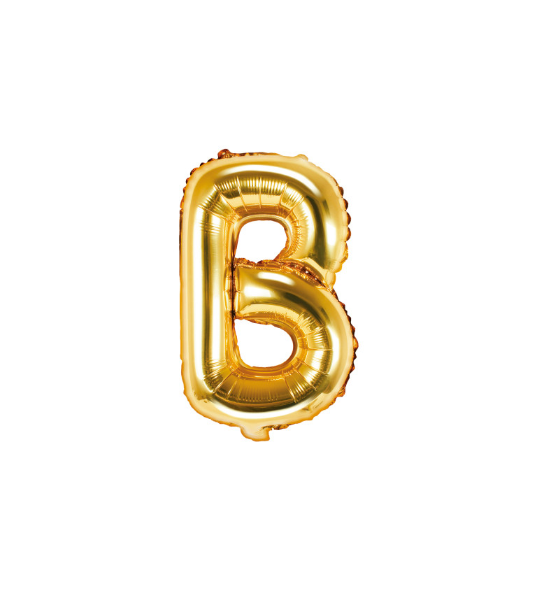 Fóliový Balón "B" - Zlatý