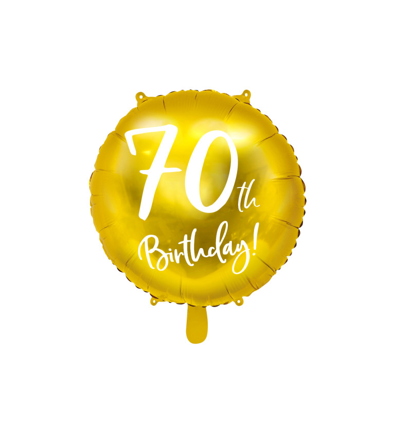 Fóliový balón 70 - zlatý