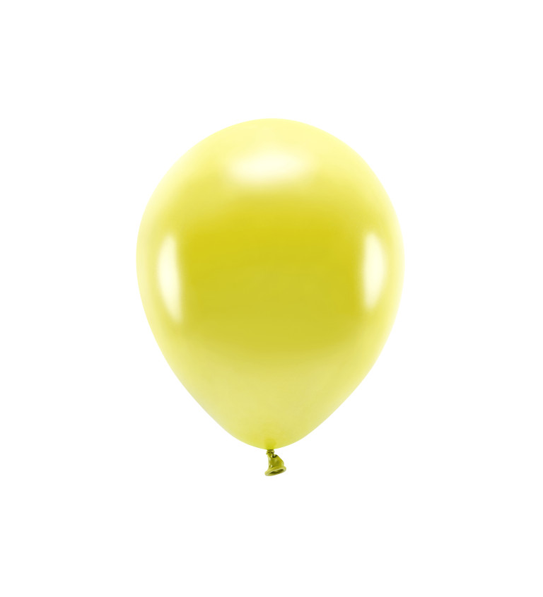 ECO balóniky žlté - metalické