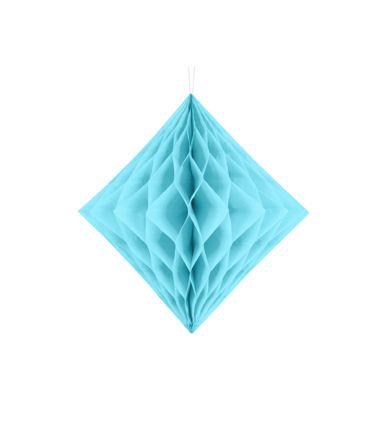 Dekoratívny šesťuholník svetlomodrý --blue, 30cm
