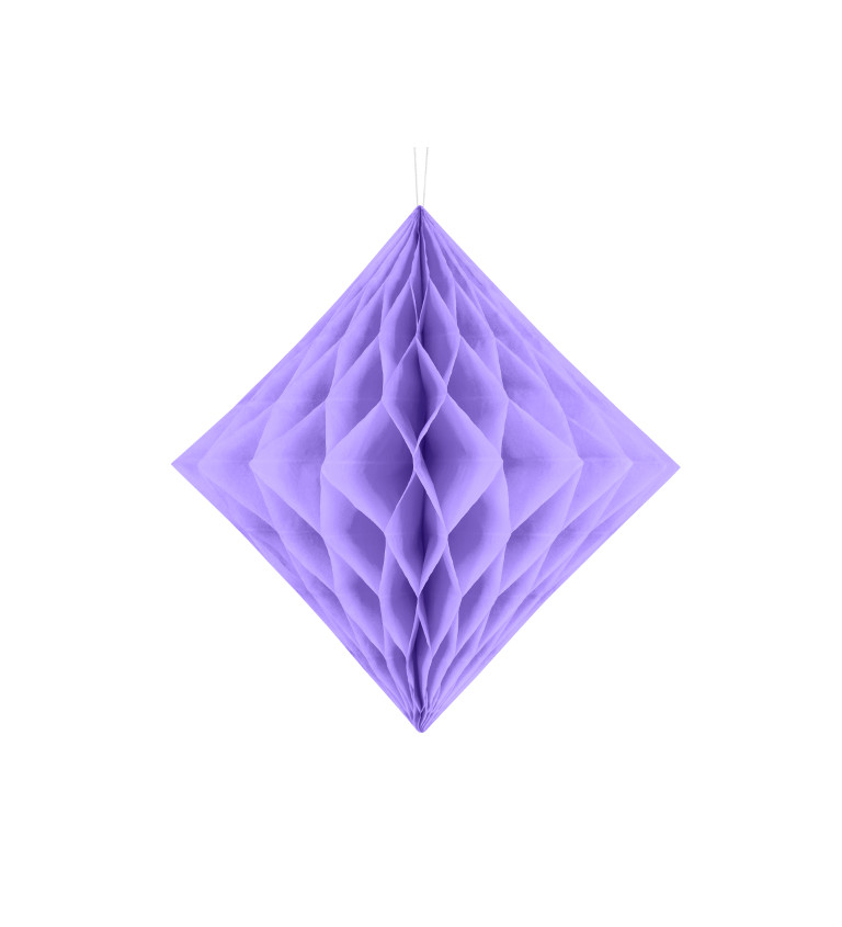 Dekoratívny šesťuholník fialový - 30cm