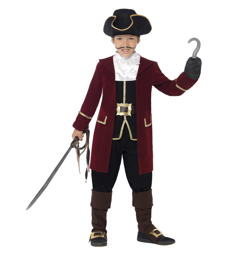 Detský kostým Kapitán Hook