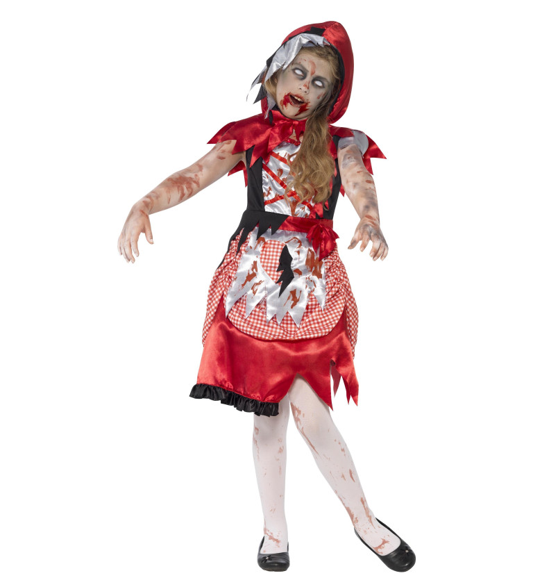 Detský kostým Zombie Miss Hood