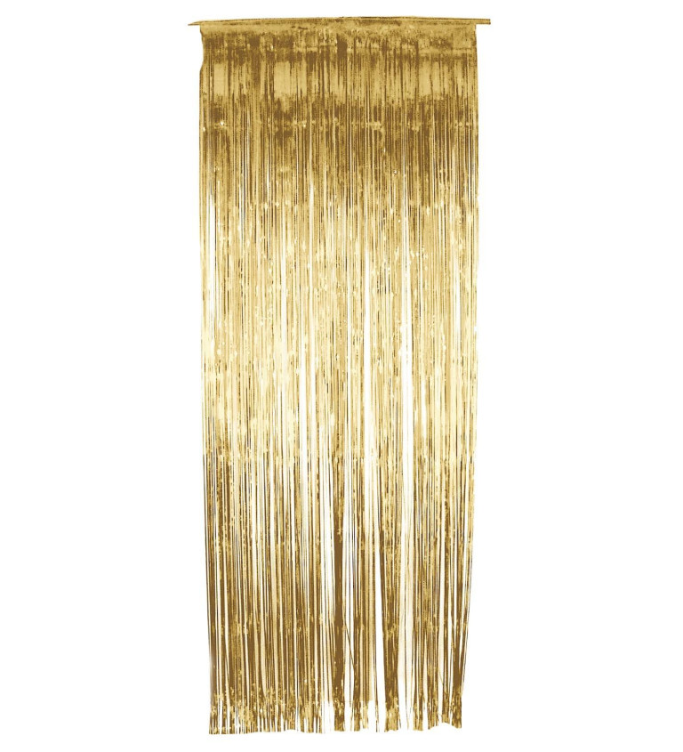 Záves - zlatý 91 x 244 cm
