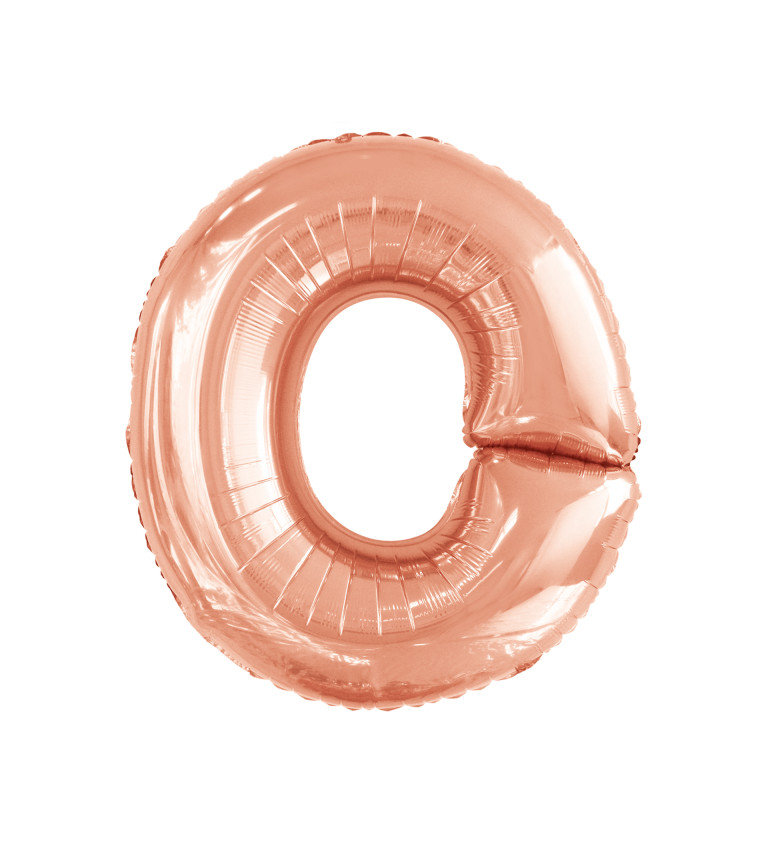 Fóliový balónik "O", rose gold 100cm