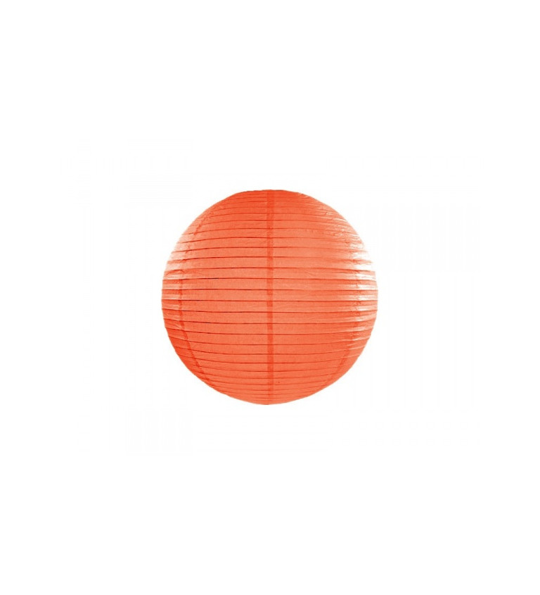Papierový lampáš - orandžový 25 cm
