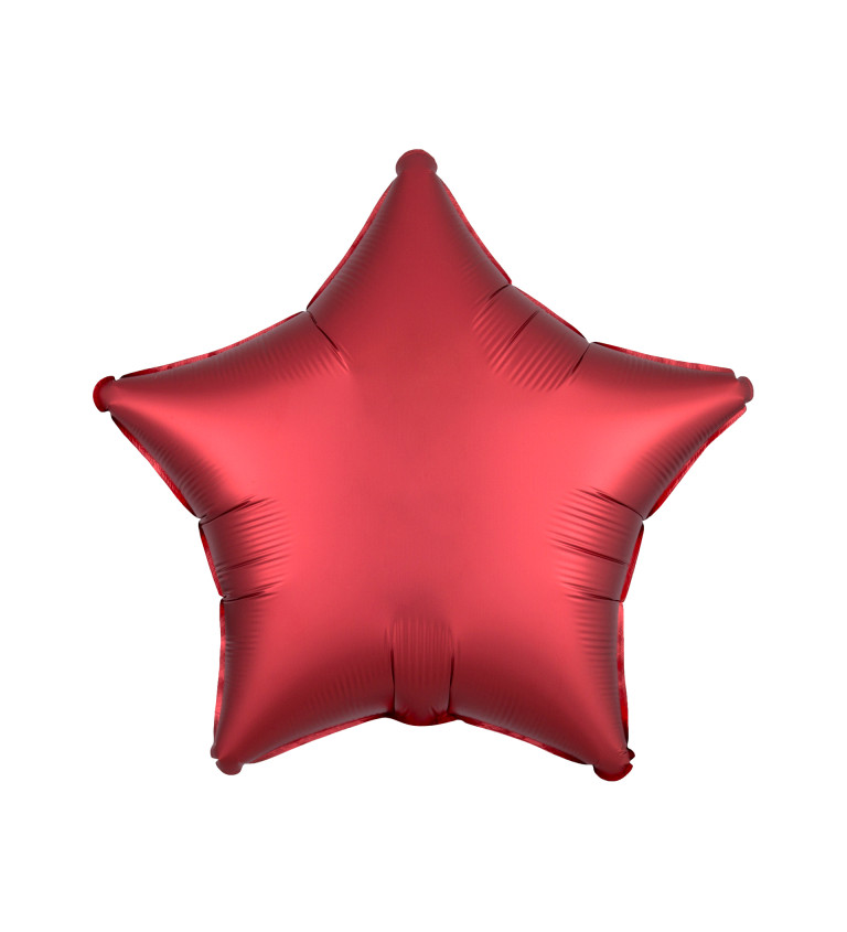Fóliový balónik Hviezda, červená