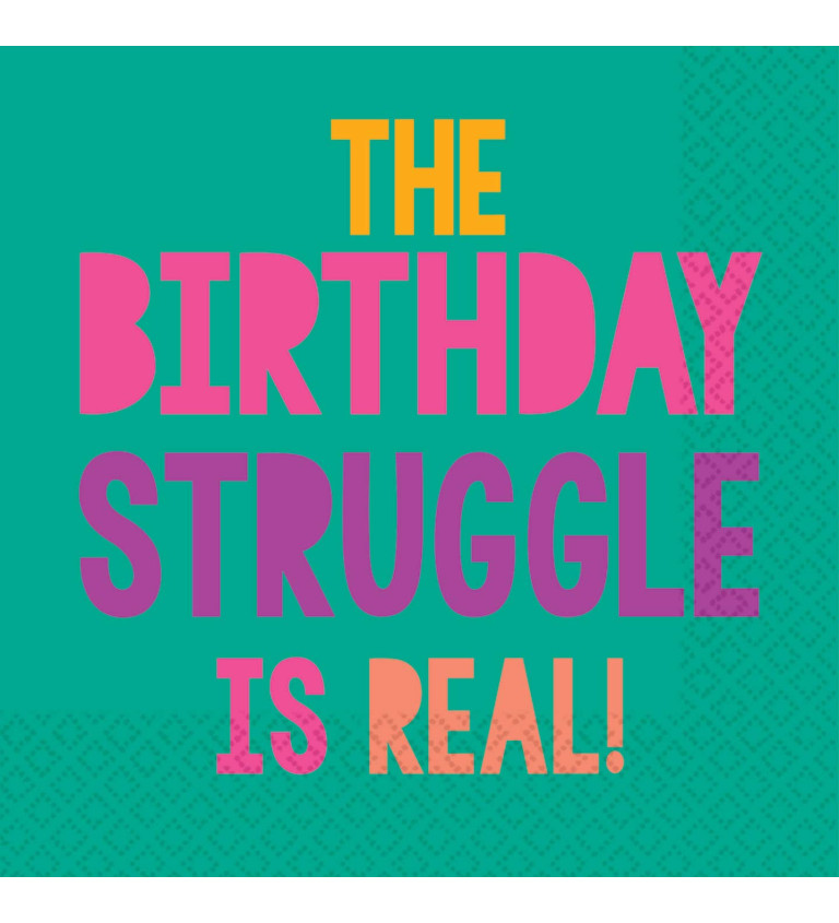 Papierové obrúsky Birthday Struggle