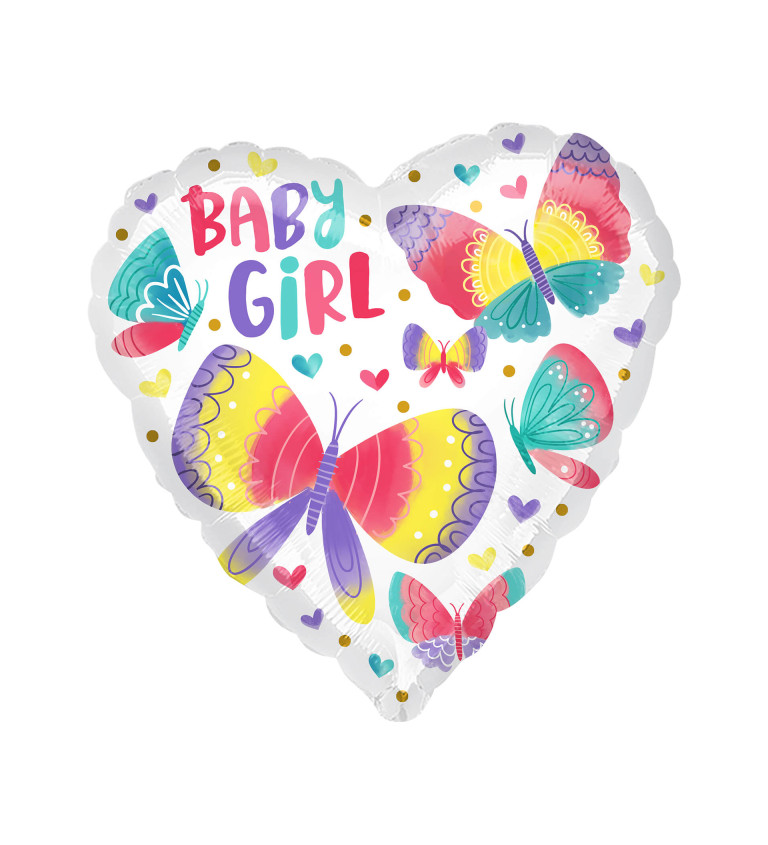 Fóliový balónik Baby Girl