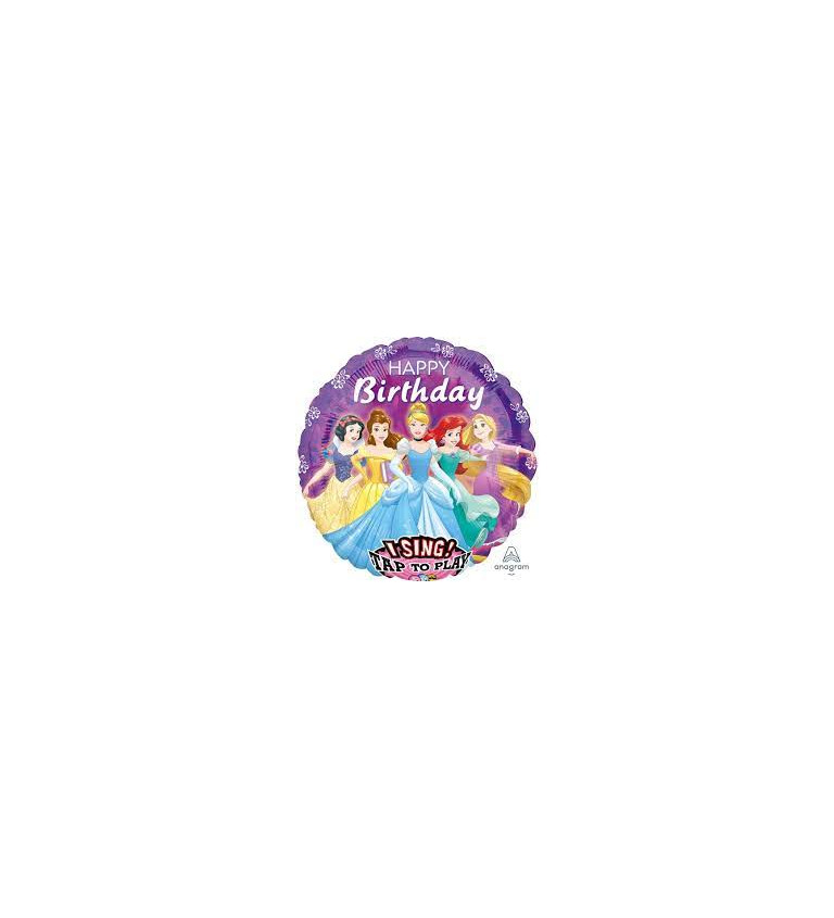 Fóliový balónik Disney Princezné, spievajúci