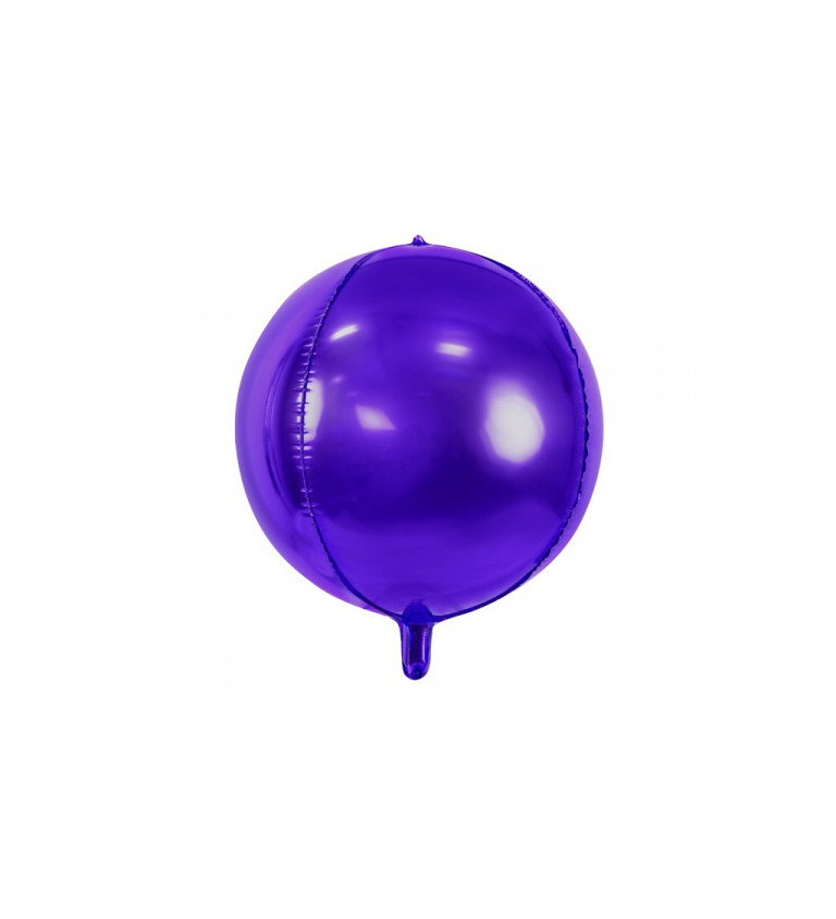Fialový okrúhly fóliový balónik