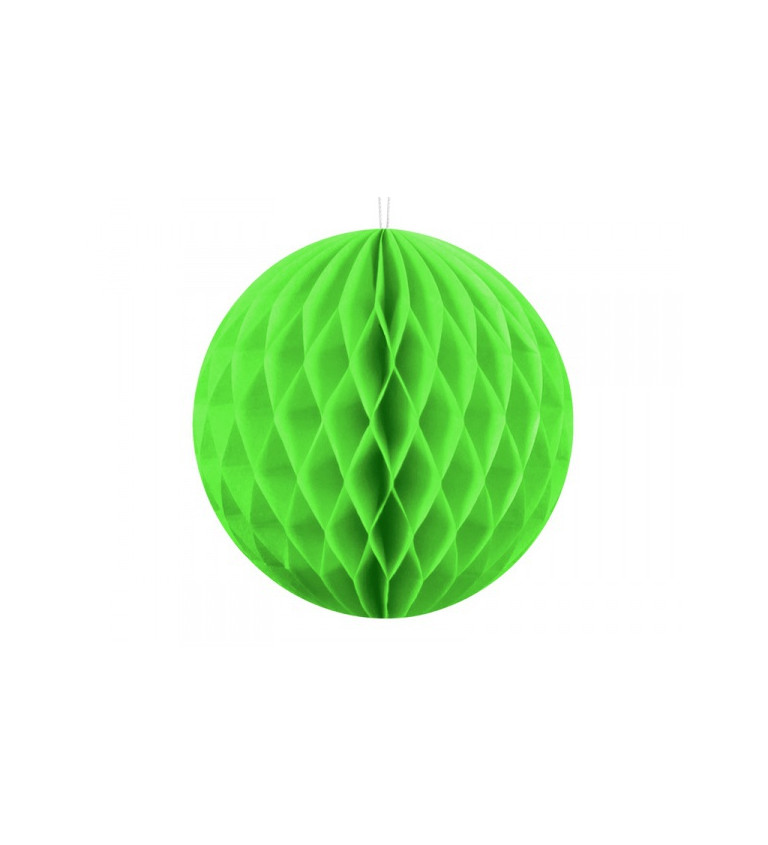 Dekoračná guľa zelená - 40 cm