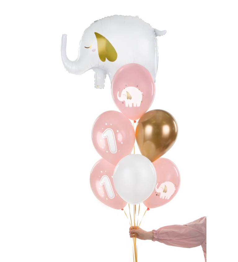 Sada balónikov 1. narodeniny Dievča (50ks)